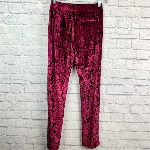 NWT LF Emma & Sam Crushed Velvet Sweatpants XS - Picture 9 of 14